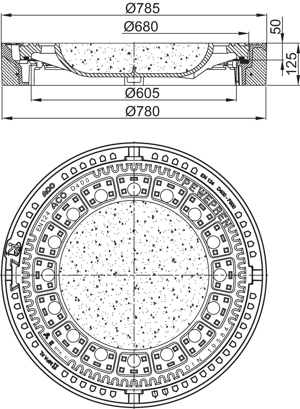 Rahmenausfuehrung Duropren Begu Rund Und Begu-deckel 359325
